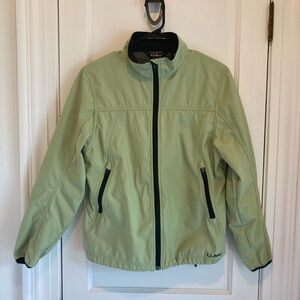 L.L. Bean Light Green Windstopper Fall Rain Soft shell Jacket, Womens M